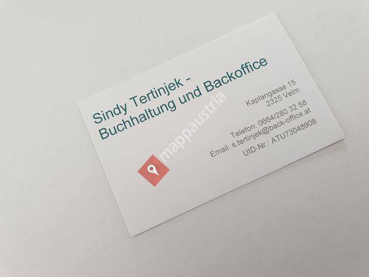 Sindy Tertinjek - Buchhaltung und Backoffice